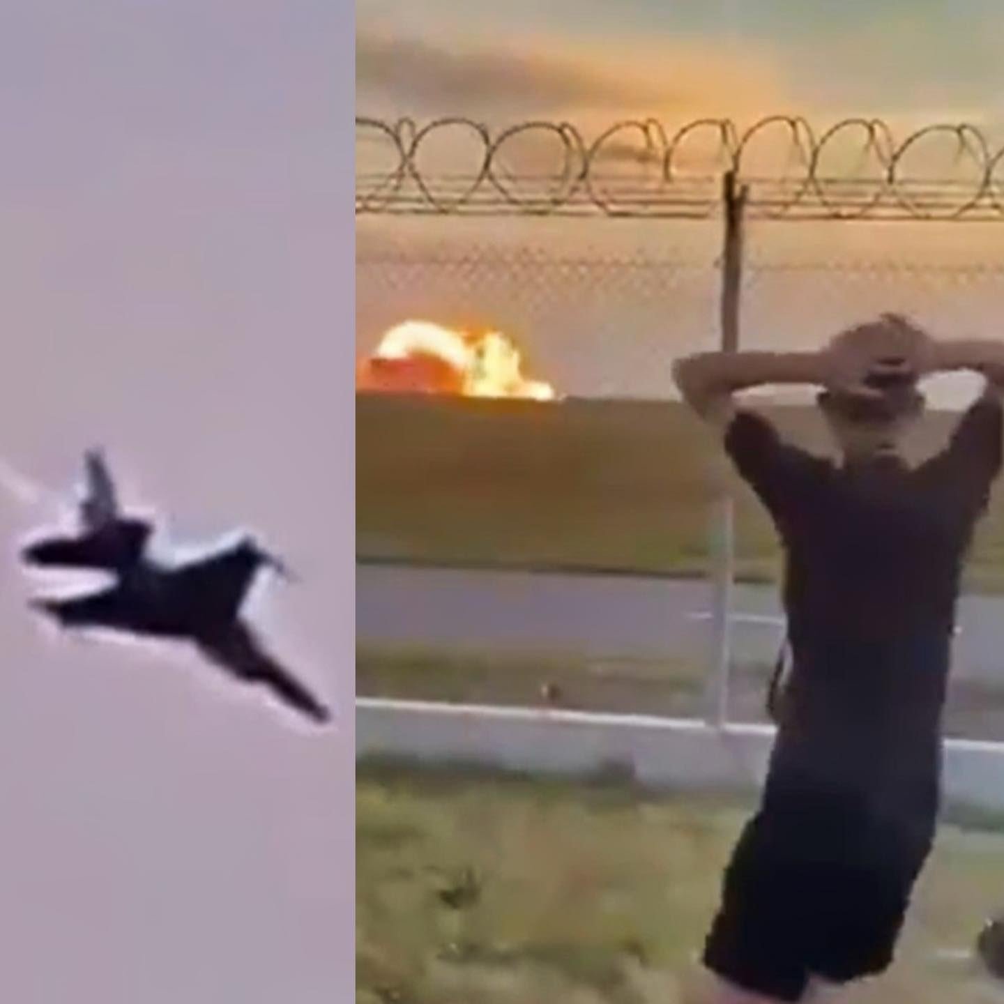 Pilot Killed After F-16 Fighter Jet Crashes & Bursts Into Flames During Practice Flight [VIDEO]