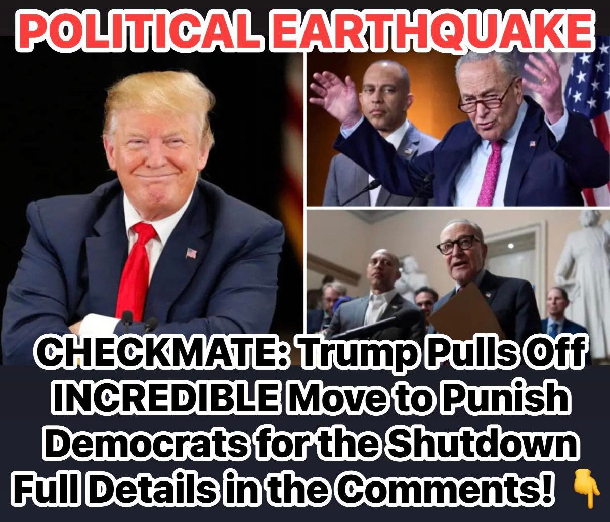 Trump Accuses Dems of ‘Holding Government Hostage’ Amid Shutdown