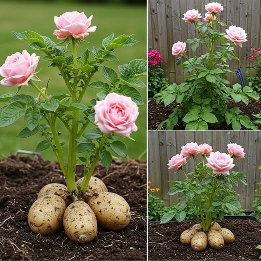 How to propagate roses with 1 potato: This is the only way they will multiply infinitely
