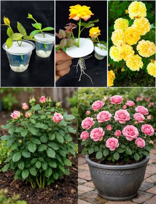 How to propagate roses with a glass of water: They bloom within a few days