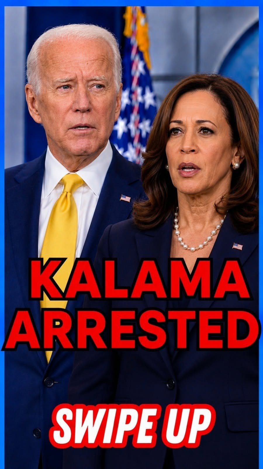 Kamala Harris, with tears in her eyes, makes a sad announcement